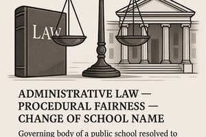 Rautenbach and Others v Governing Body of die HoÃ«rskool DF Malan and Another (073/2024) [2025] ZASCA 78 (4 June 2025)