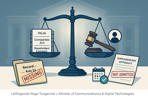 Noge-Tungamirai v Minister of Communications and Digital Technologies and Others (107704/2023) [2025] ZAGPPHC 825 (18 August 2025)