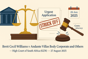 Williams v Andante Villas Body Corporate and Others (14916/2024P) [2025] ZAKZPHC 76 (27 August 2025)