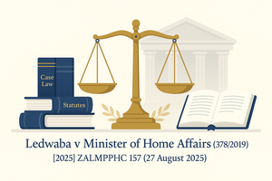 Ledwaba v Minister of Home Affairs (378/2019) [2025] ZALMPPHC 157 (27 August 2025)