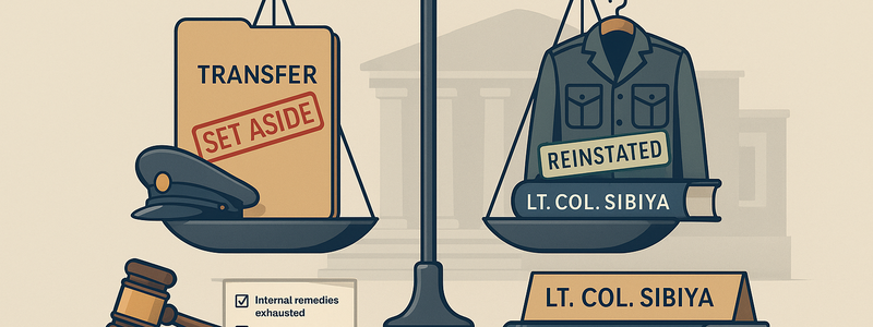 Sibiya v Minister of Defence and Military Veterans and Others (2024-014981) [2025] ZAGPPHC 879 (22 August 2025)